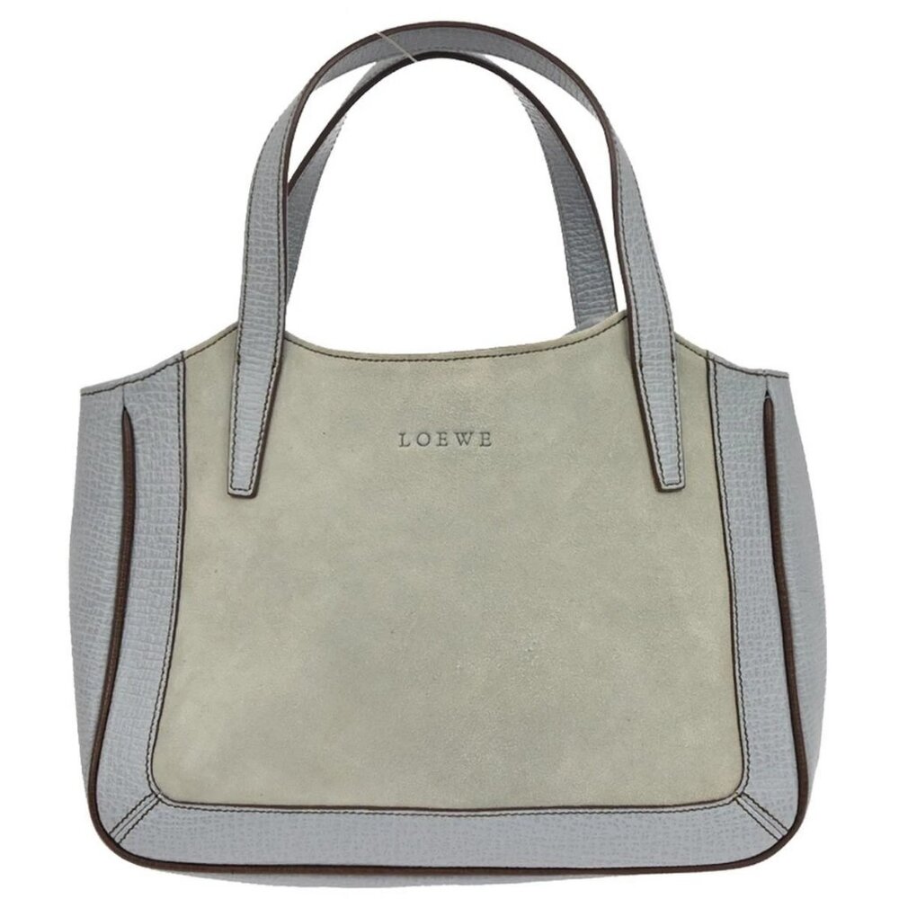 Loewe Light Blue Suede Handbag L22 136293
